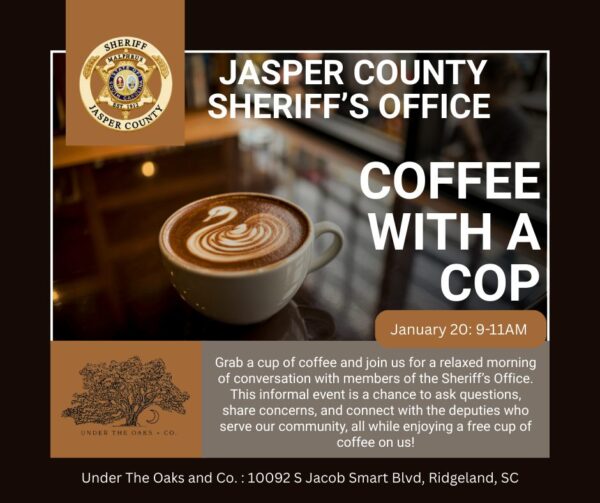 JCSO's First Coffee with a Cop! - Jasper County Sheriff's Office